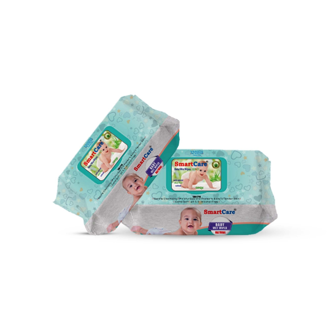 Smart Care Wet Wipes with Flip Top (120 pcs)